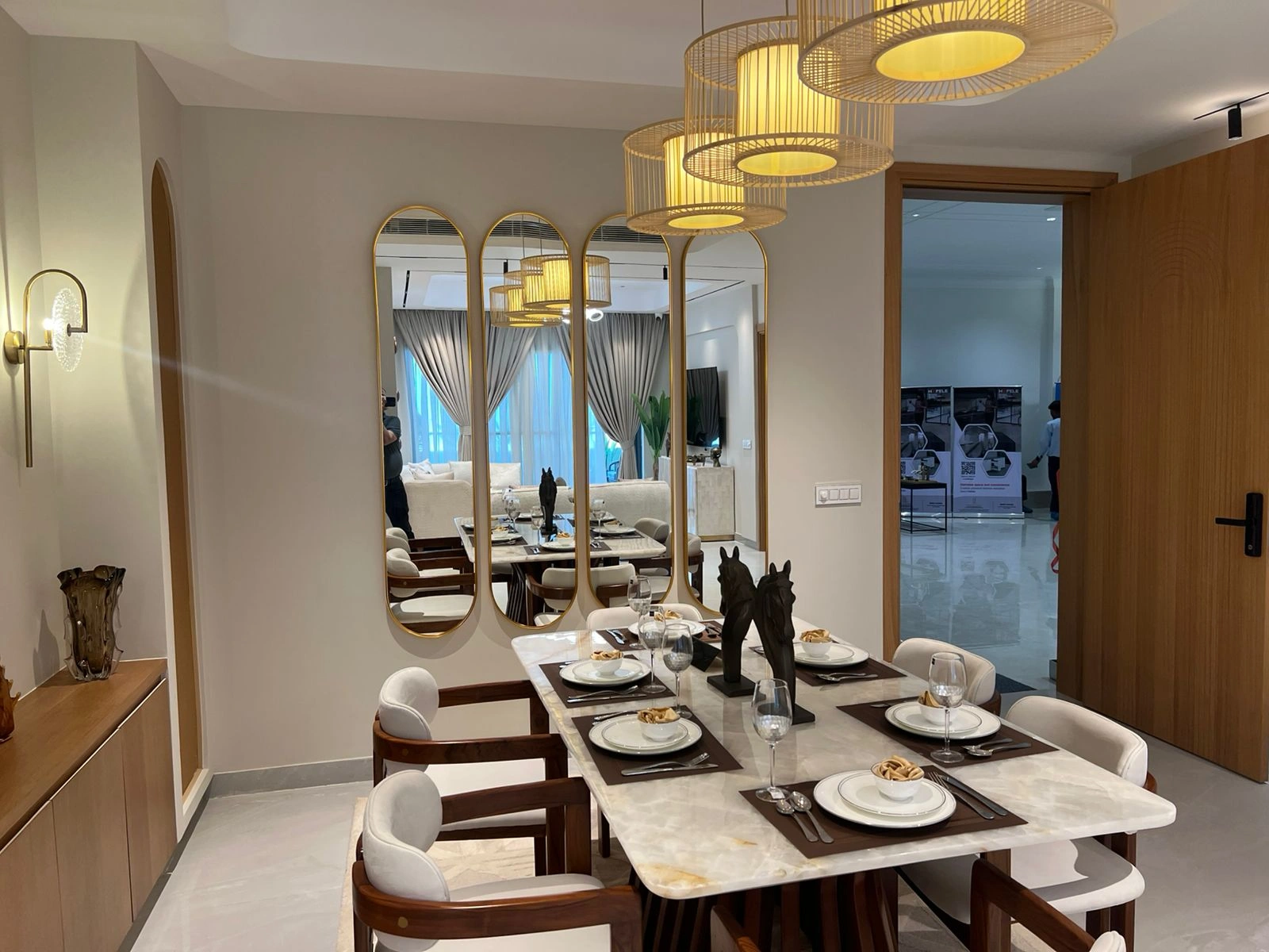 Dining Area of Noble Aurellia Mohali Flats